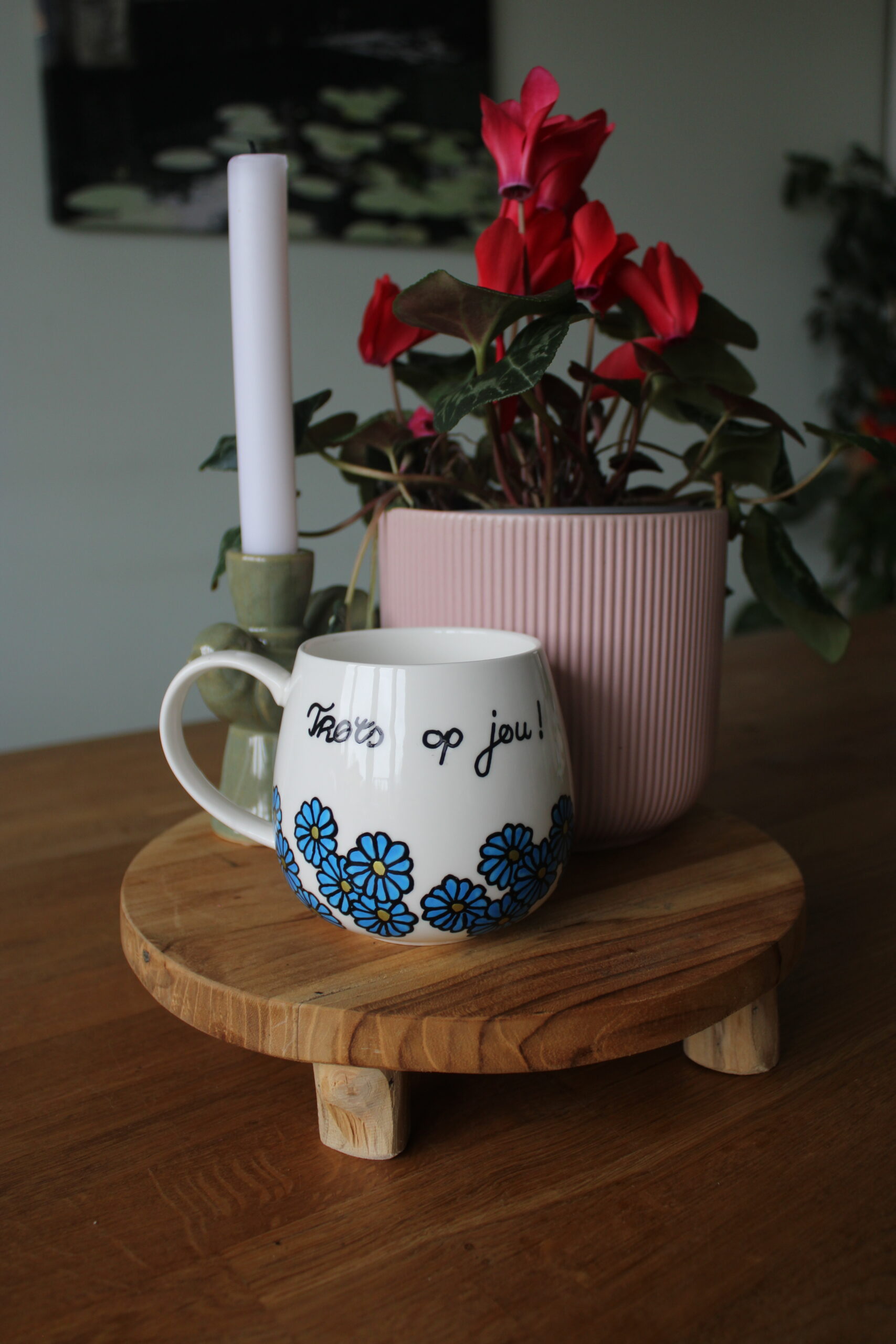 mok blauw trots op jou!